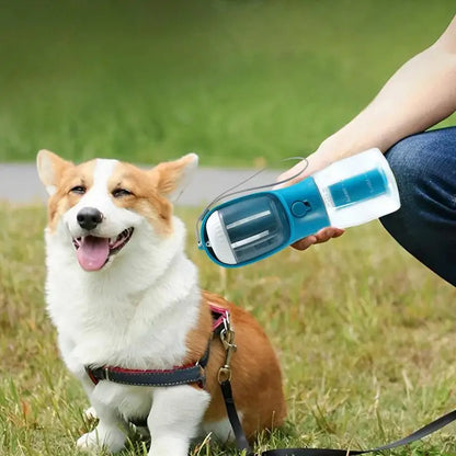 Fournitures pour animaux de compagnie Chien Tasse d'eau potable Sac à ordures Trois-en-un Portable Petites tasses multifonctionnelles pour animaux de compagnie